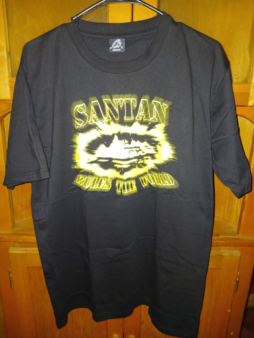 Santana Graphic Short Sleeve Tee in Black and Yellow